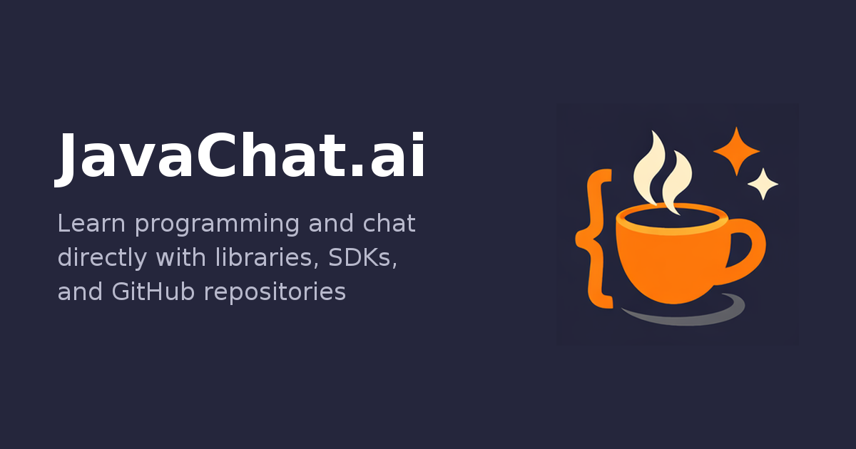 Java Chat - AI-Powered Java Learning With Citations